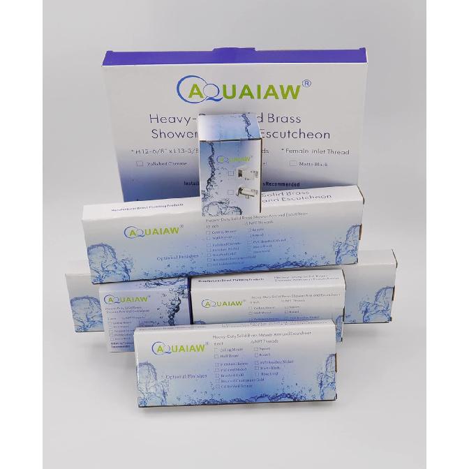 Aquaiaw Wall Supply Elbow with Flange, Solid Brass, Electroplate Matte Black. The product in review photos is NOT Aquaiaw Wall Union. Aquaiaw wall