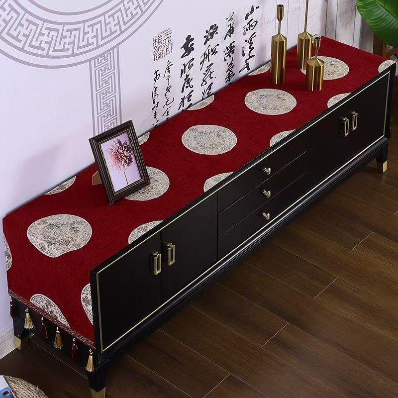 Europäischen Tv-schrank Abdeckung Tuch Tisch Flagge Quaste Tischdecke Tischläufer Haushalt Tv Arche Staubdichte Abdeckung Kommode Tuch