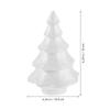 10Pcs 150Mm White Foam Christmas Tree Cone Solid Polystyrene Mini Tabletop Tree DIY Craft Shape Paintable Centerpiece Decor