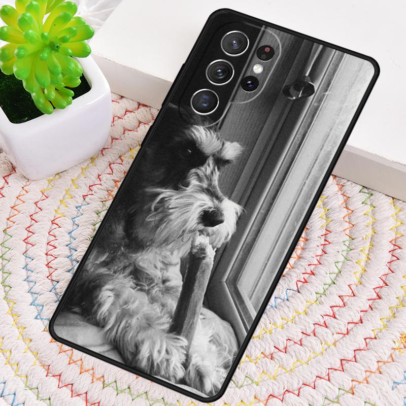 Lovely Dogs Schnauzer Silicone Phone Case For Samsung Galaxy note 10 pro S26 S25 S24 S23 S22 S21 Plus S25Ultra Capa Cover