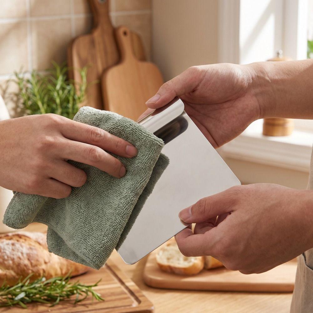 Flachschaufel Werkbank Teigschaber 304 Edelstahl Kuchenteiler Einfache Reinigung Teigschneider Backen