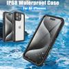 Military Grade Anti Fall IP68 Waterproof Case For iPhone 16 Pro Max Plus 16E 15 14 13 12 11 SE3 Diving Swim Outdoor Sports
