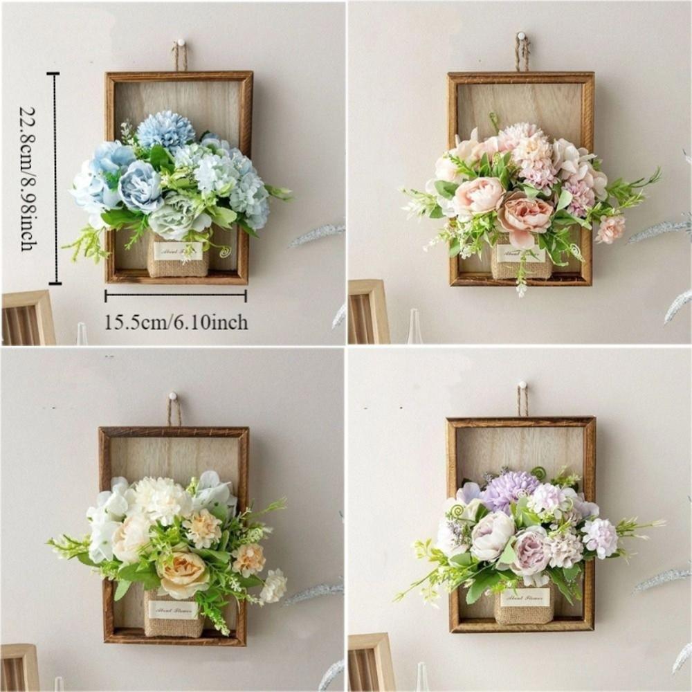 Simulated Flower Wall Hanging Picture Frame 3D Handmade Imitation Flowers Decoration  Wall Hanging