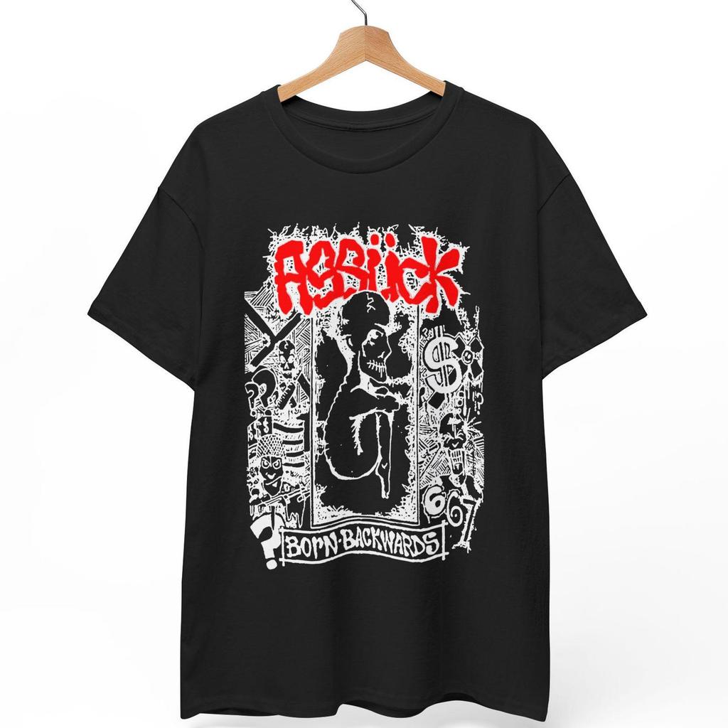 Assuck T-Shirt, Born Backwards Demo Art Tee, Florida Grindcore Shirt, Anarcho-Punk Death Metal, Unisex Heavy Cotton Band Merch, S to 5XL