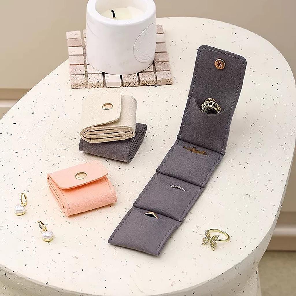 Travel Jewelry Bag, Travel Jewelry Roll Bag With Buckle, Portable Foldable Travel Jewelry Organizer Case, Small Jewelry Box