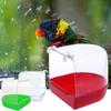 Pet Supplies Birds Toys Round Bath Shower Box Parrot Bathtub Hanging Cage Bird Cage Accessories