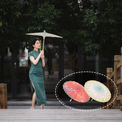 2 szt. Japoński papierowy parasol Delikatny dekoracyjny klasyczny unikalny cosplay wielokrotnego użytku retro