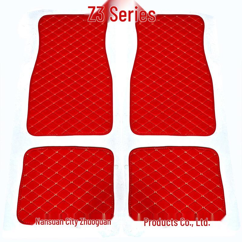 PVC Leather Quilted Car Floor Mats for Right-Hand Drive Vehicles