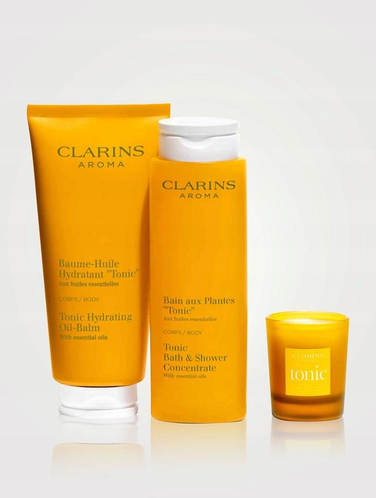 Clarins tonic ritual-baume, zestaw kosmetyków do pielęgnacji