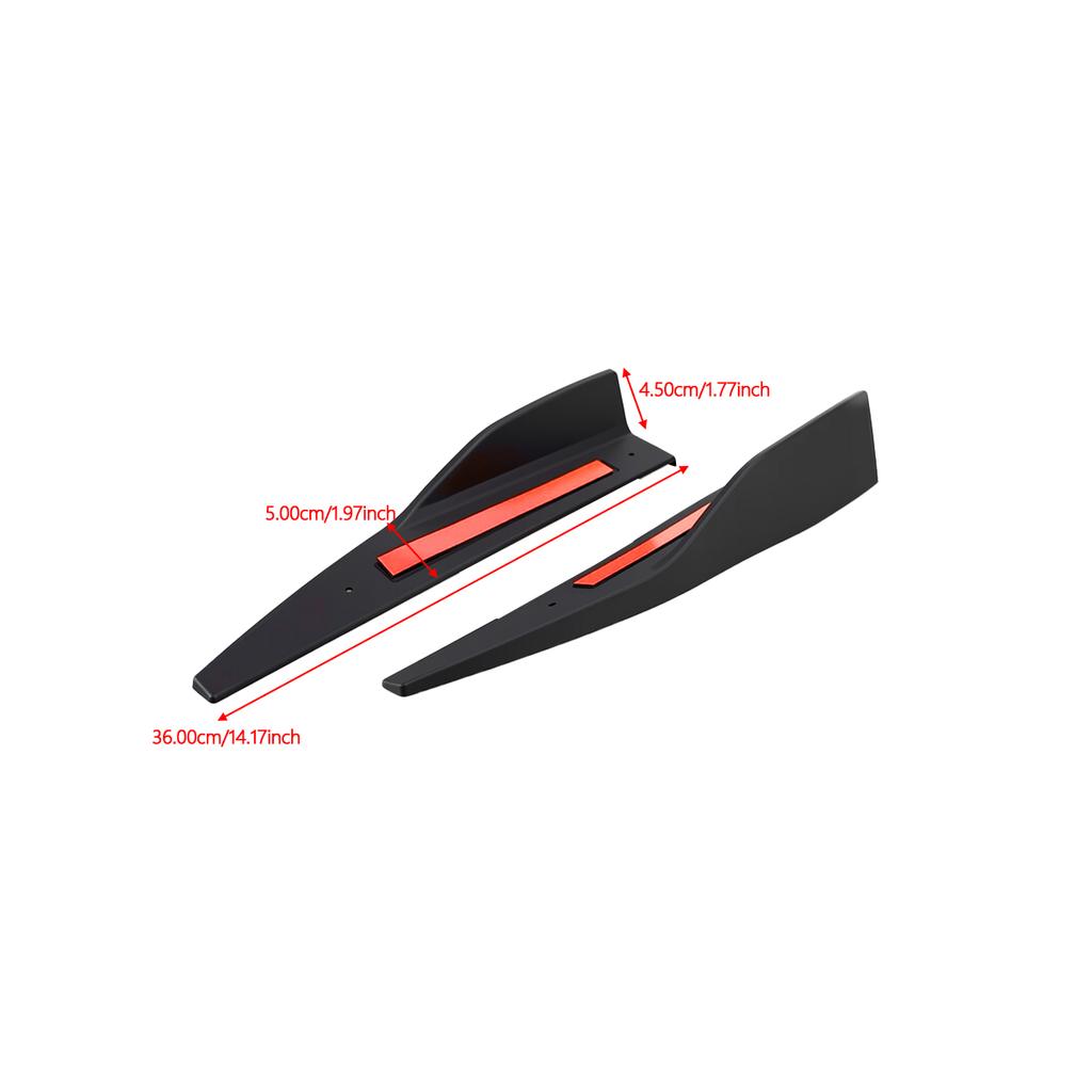 For Ford Mustang Roush 2015 2016-2025 Car Side Skirt Spoiler Splitter Extension Diffuser Mudguard Small Flying Wing Side Step