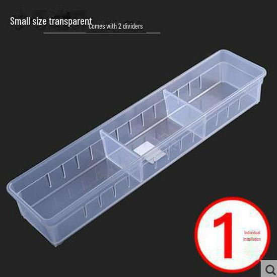 "Japanese-Style Retractable Drawer Organizer with Partitions"