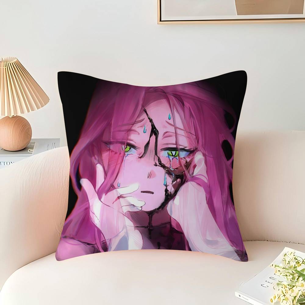 Anime Alien Stage Mizi Kissenbezug Auto Wurfkissenbezug für Sofa Auto Weihnachtsgeschenk 40x40cm 45x45cm