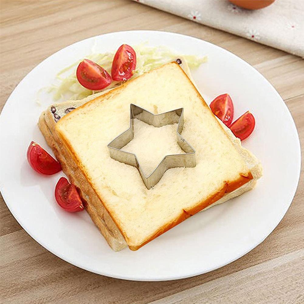 6pcs Korean Sugar Candy Making Tools Stainless Steel Cookie Cutters Biscuit Mold