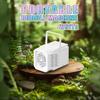10 Hole Fully Automatic Bubble Blowing Handheld Electric Bubble Machine Toy Outdoor Birthday Without Battery and Bubble Water
