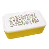 Hill and Fields Square Lacquered 1-Tier Lunch Box, Yellow