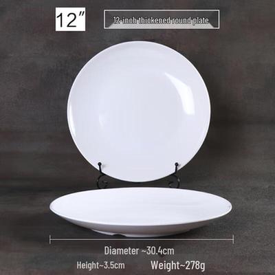 Zhaoran Melaminowy Talerz Obiadowy Imitujący Porcelanę