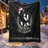 Football Club Pattern Blanket for Home Decoration, Bed, Sofa, Car Travel, Camping, Suitable for All Seasons, Birthday Christmas Gift