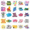 50 Animal Graffiti Text Stickers: Stylish DIY Notebook & Suitcase Collage Material