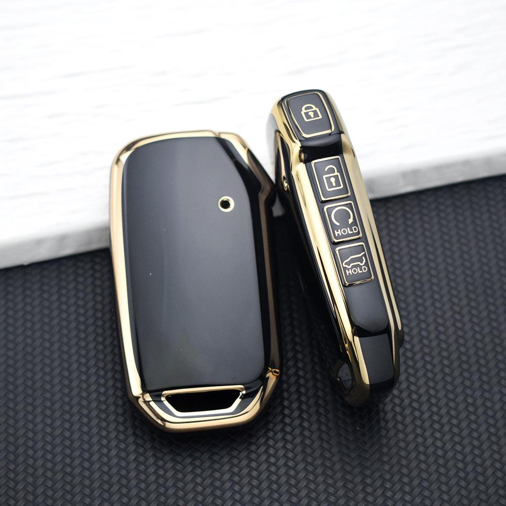 Car Key Cover for Kia Sportage K5 K8 K3 Seltos Cerato Ray Sorento Soul Telluride KX3 KX7 - TPU Anti-Scratch Protective Key Case