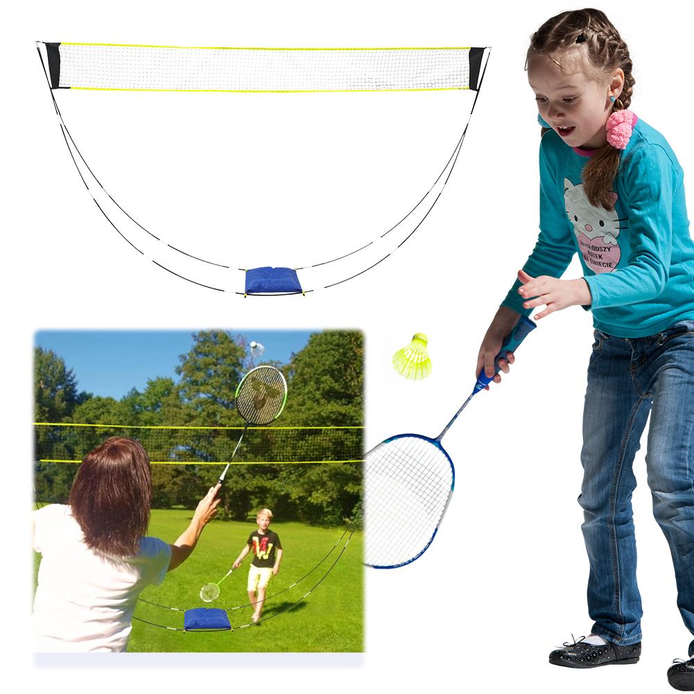 Portable Badminton Net Badminton Net Stand with Carry Bag Volleyball Net Multifunctional Beach Net for Outdoor Training