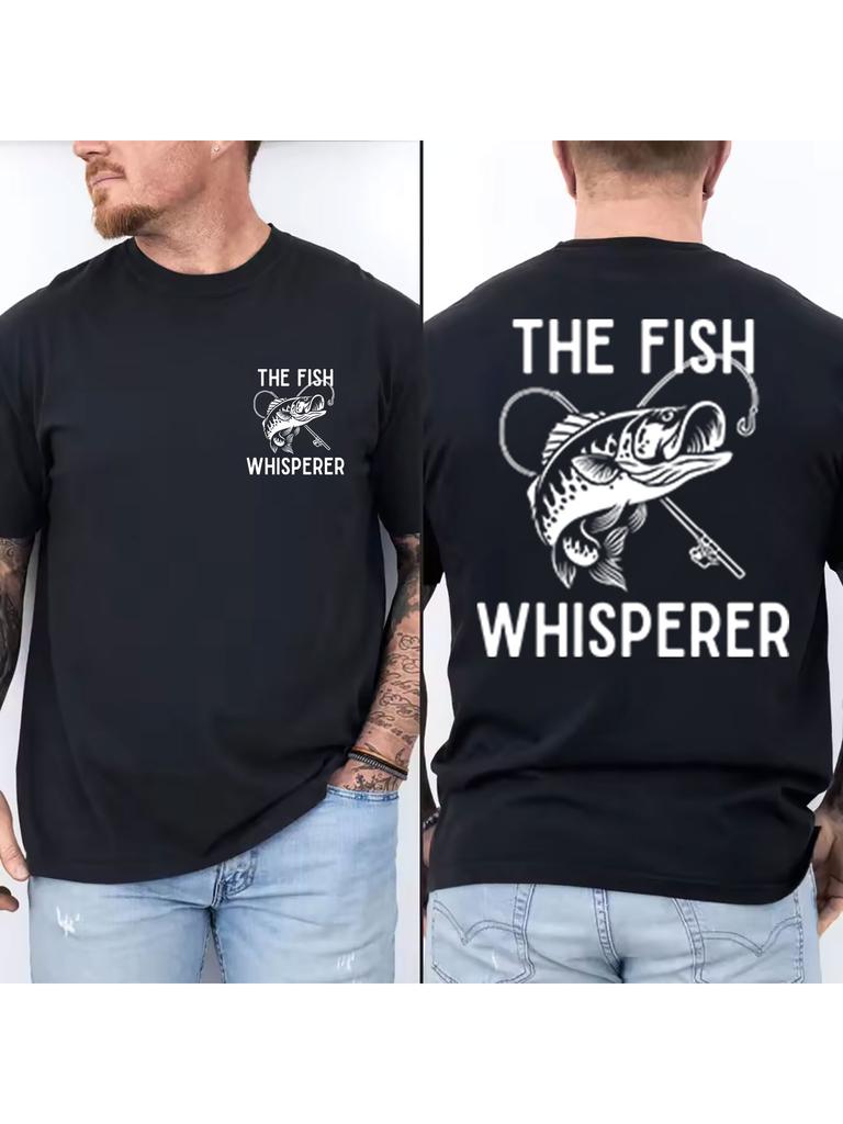 Men's 100% Cotton Graphic T-Shirt  Casual Crew Neck Short Sleeve Tee  Soft Daily Top  Comfy Shi