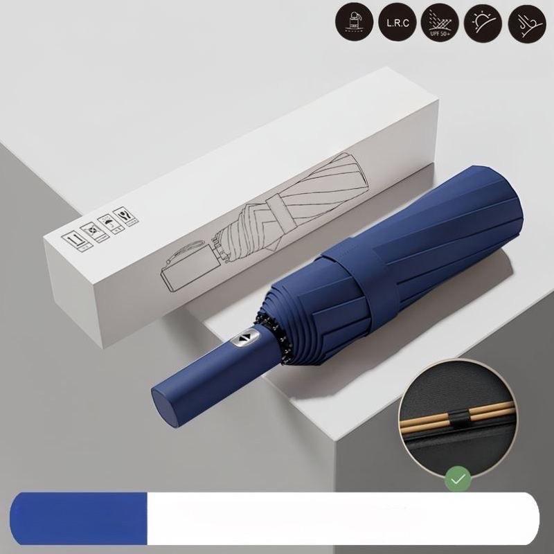 Parapluie automatique Parasol ensoleillé et pluvieux, parapluie d'affaires pour femmes, parapluies pliants coupe-vent