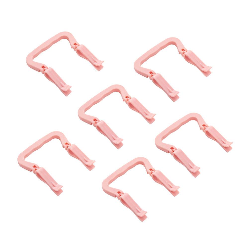 6Pcs Premium PP Trash Bag Clips Heavy Duty Non-Slip Grip for Trash Can Waste Bin Garbage Bag Holder Easy Clip Fix