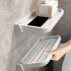 Space Saving Storage Shelf Thickened Wall Storage Rack Bathroom Folding Rack RV Storage