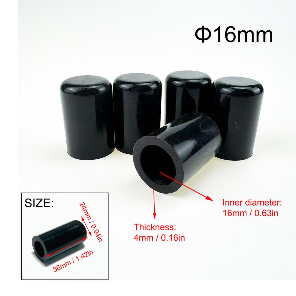 5pcs Black Silicone Blanking Cap Intake Vacuum Hose End Bung Sealing Plugs Auto Car Accessories Parts Waterproof and dustproof