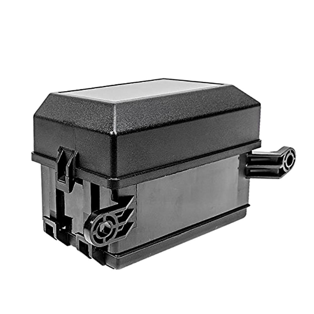 

Релейный блок на 12 слотов, 6 реле, 6 стандартных предохранителей ATC/ATO, держатель с 41 металлическими штифтами, универсальный для автомобильного и морского использования чёрный