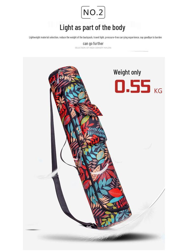 Oxford Cloth Yoga Mat Bag with Mesh Design - Gym and Storage Backpack