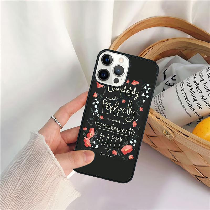 Cover Book Jane Austen Phone Case For iPhone 17 Air 16 15 14 11 12 13 Pro  MAX Plus coque Cover Shell