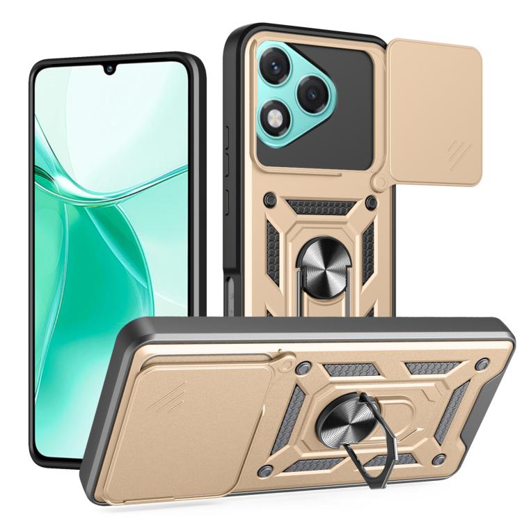Phonecase for Honor 400 Lite Global Sliding Camera Cover Design TPU+PC Phone Case