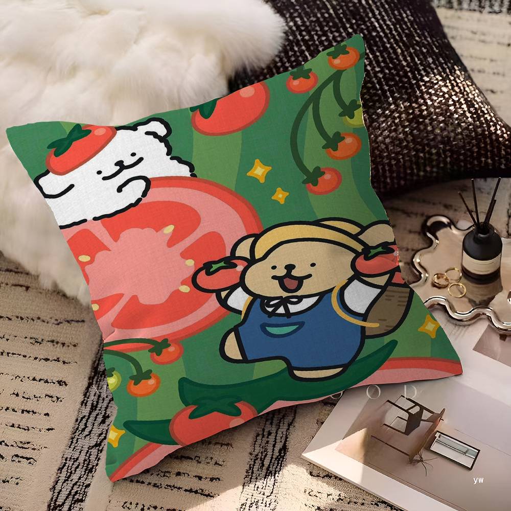 Kawaii Line Dog Cushion Cover Decorative Pillow Sofa Home Decor case pillow cases