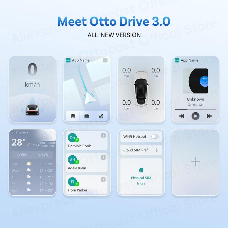 OTTOCAST P3 PRO AI Box Смарт SM6225 Android Box Бездротовий CarPlay Android Auto Штучний інтелект Голосове керування Автомобільні аксесуари для VW Toyota Benz