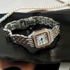 Watch Ladies Small Dial Small Square Roman Diamond Steel Belt Small Square Women'S Watch
