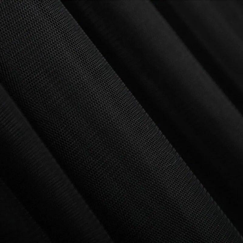 Damen Dreilagiger Mesh-Halblanger Rock Frühling und Herbst Pettiskirt Langer Prinzessinnenrock Großer Swingrock