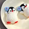 Penguin Silicone Stress Toy With Anime Character For Kids And Adults