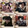 Anime A-Attack On Titan L-Levi AckermanS Kissenbezug Komfort Sofa Bett Seidig Elegant Unsichtbarer Reißverschluss Kundenspezifisches Dekokissen C