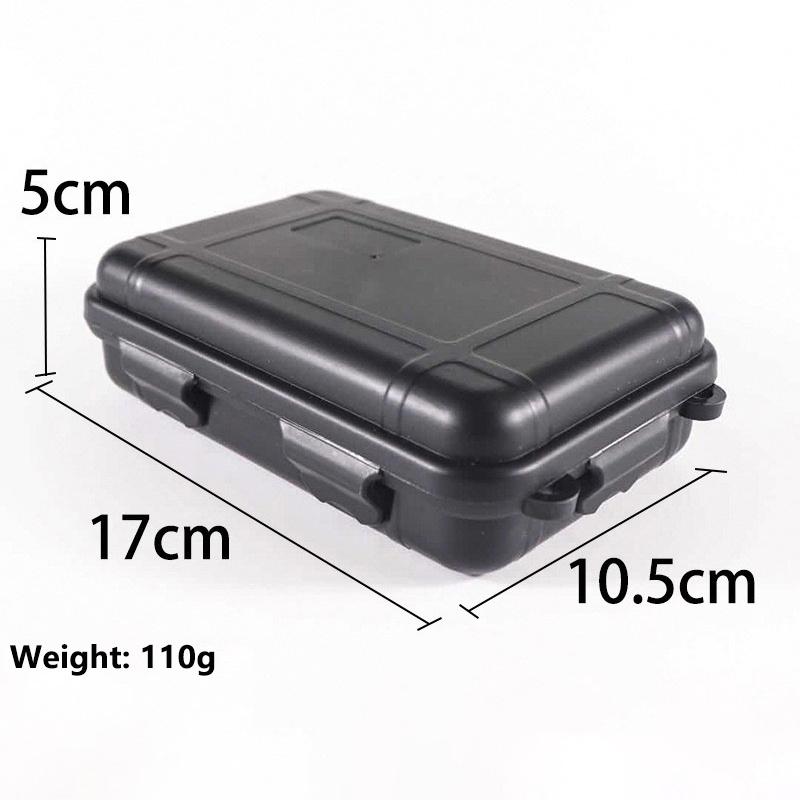 1Pcs Waterproof Sealed Survival Box, Outdoor Plastic Storage Container for Camping Travel, Emergency Kit Box