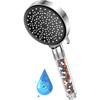 Shower Head - YEAUPE - Stonestream - 6 Modes - 3-stone Anti-chlorine Filter - High Pressure 9.5 L/min