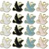 Korean Alloy Drip Oil Pigeon Pendant for DIY Jewelry & Hair Accessories