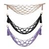 Macrame Hammock Net Toys Storage Boho Decor Children Room Toys Stuffed Animals Toys Hammock Net Organize Bohemia Storage Holder