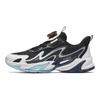 Anta Kids Flexible Lightweight Non-Slip Wear-Resistant Casual Shoes Kids Sneakers Black White 312438808-6