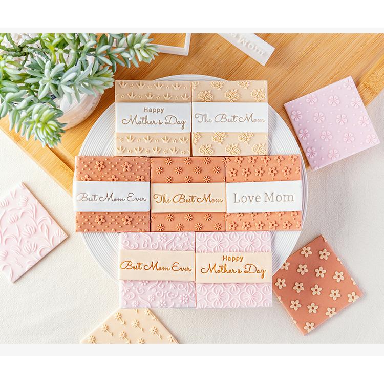 Bitki Çiçek Çerez Embosser Kalıp Bahar Paskalya Parti Fondan Bisküvi Kalıp Kek Dekorasyon Araçları Akrilik Buzlanma kurabiye kalıbı