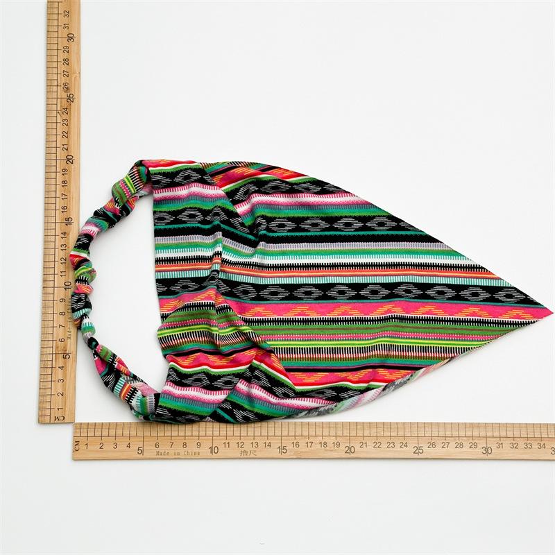 Blumen-Dreieck-Bandana Stirnband Damen Vintage-Stil Haaraccessoires für Sommerurlaub Strand Haarschmuck
