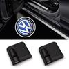 CGLWZ1 1/2Pcs Car Door Emblem LED Light Welcome Lamp Wireless Laser Projector For VW Passat Polo Touran Tiguan Jetta Golf accessories