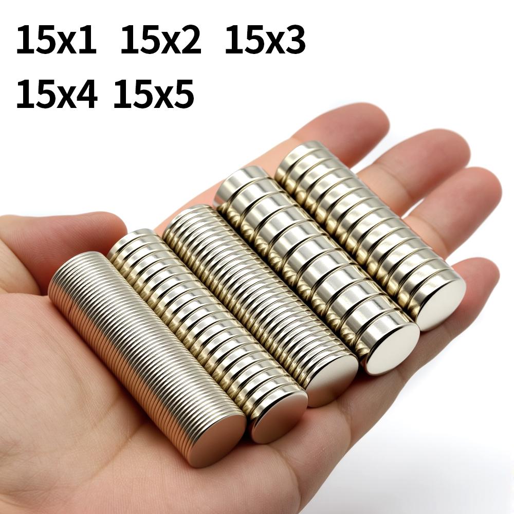 15x1 15x2 15x3 15x4 15x5mm Magnete Rotondo Super Forte in Neodimio N35 NdFeB Magnete Permanente imanes Magneti Potenti Frigorifero