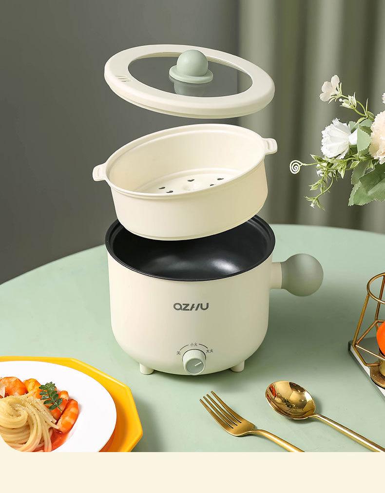 Mini Electric Cooker: Non-Stick Pot for Dorm Cooking, Stir-Fry, and Noodles – Compatible with UK & EU Standards