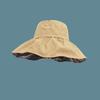 Spring and summer large brim vinyl sun hat UPF + UV protection Velcro adjustable hat circumference sun protection hat